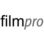 The filmpro logo - 'film' in black, 'pro' in grey