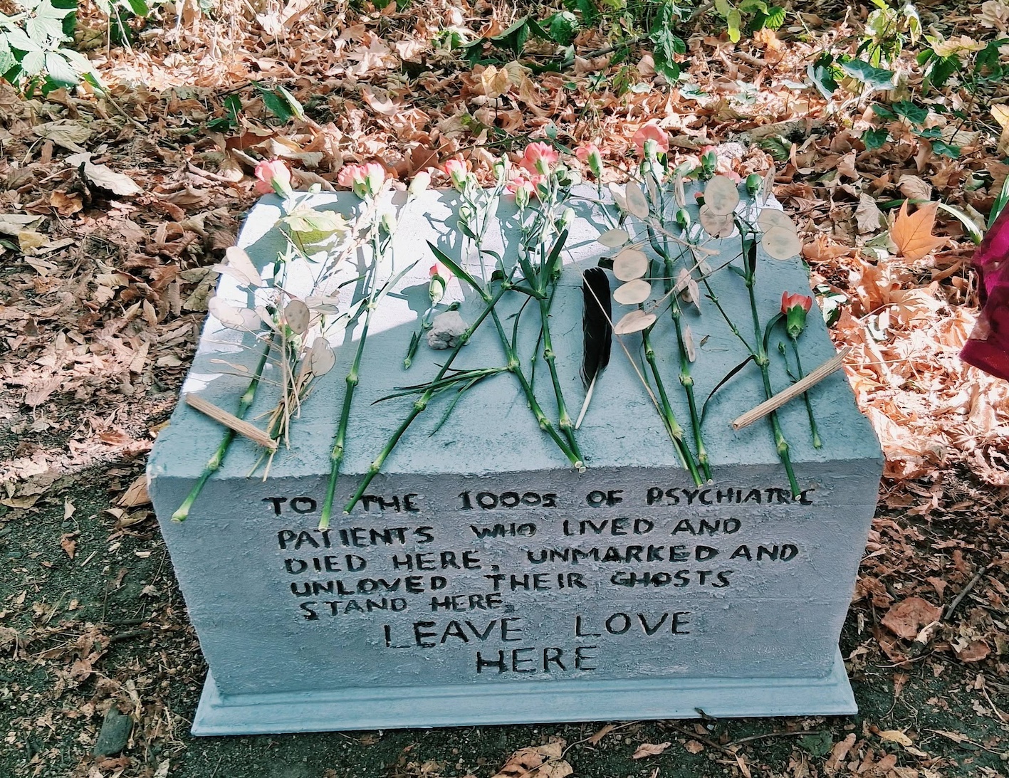 Leave Love Here – making a monument for the unnamed psychiatric dead